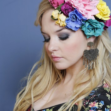 PENDIENTE FLAMENCA ABANICO