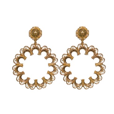 PENDIENTE DORADO DE FLAMENCA