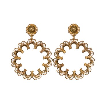 PENDIENTE DORADO DE FLAMENCA