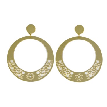 PENDIENTE DORADO DE FLAMENCA