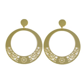 PENDIENTE DORADO DE FLAMENCA