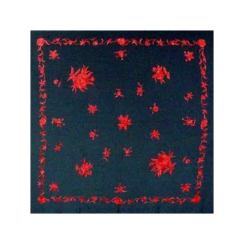 MANTÓN BORDADO EN SEDA