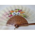 Abanico de Madera con puntilla