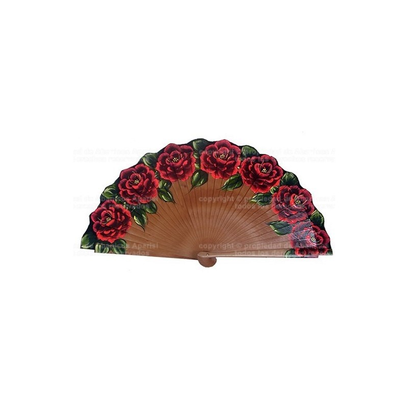Abanico Madera Peral 23CM Abanico Madera Peral 23CM