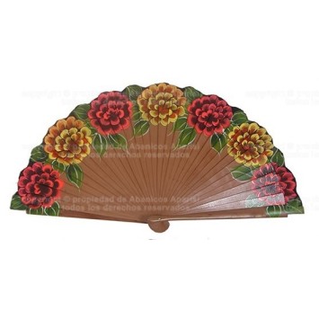 Abanico Madera Peral 23CM