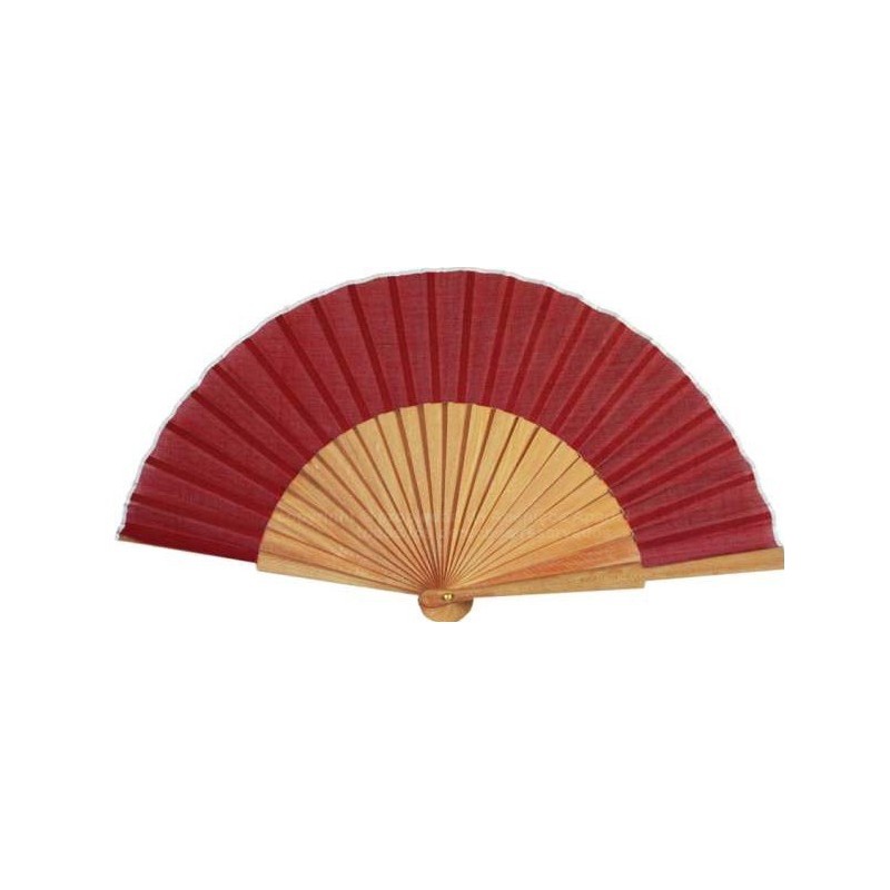 Abanico tela colores 23CM