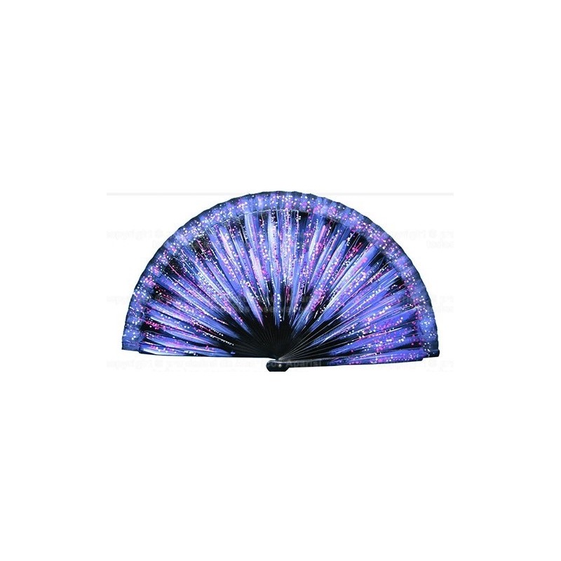 Abanico de madera pintado 23CM