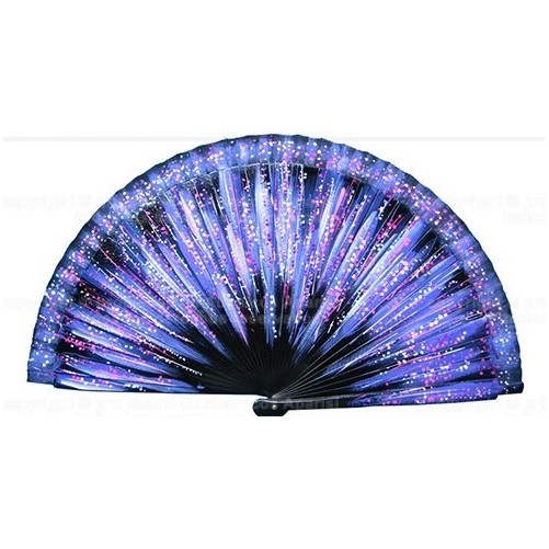 Abanico de madera pintado 23CM