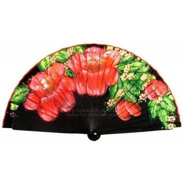 Abanico de madera 23CM