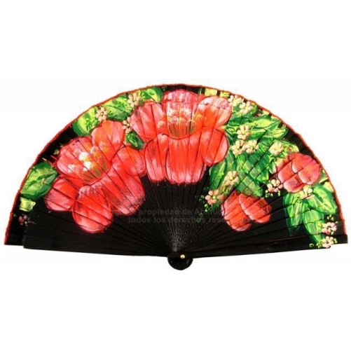 Abanico de madera 23CM