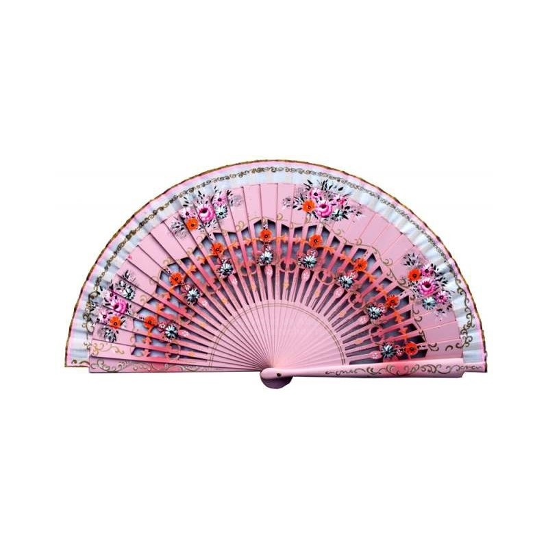 Abanico pintado a mano 23CM