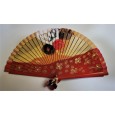 Abanico de madera pintado 21CM Abanico de madera pintado 21CM