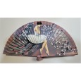 Abanico de madera pintado 21CM Abanico de madera pintado 21CM