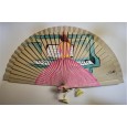 Abanico de madera pintado 21CM Abanico de madera pintado 21CM