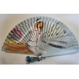 Abanico de madera pintado 21CM Abanico de madera pintado 21CM
