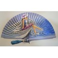 Abanico de madera pintado 21CM Abanico de madera pintado 21CM